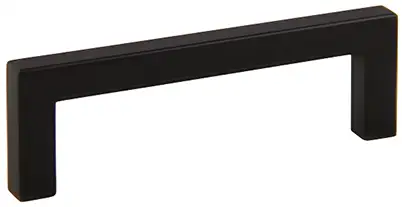 SQUARE BAR PULL, 96MM, MATTE BLACK